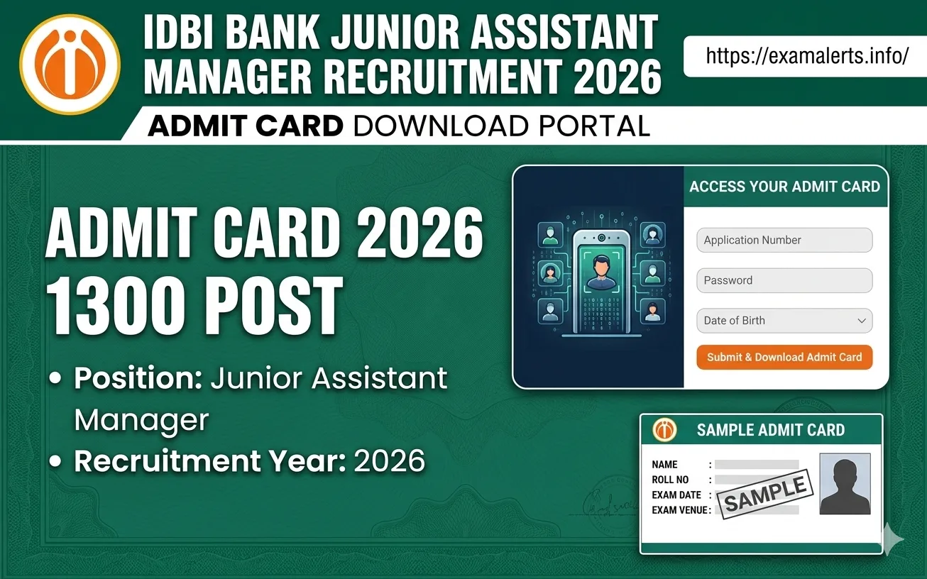 IDBI Bank JAM Admit Card 2026 Download Direct Link