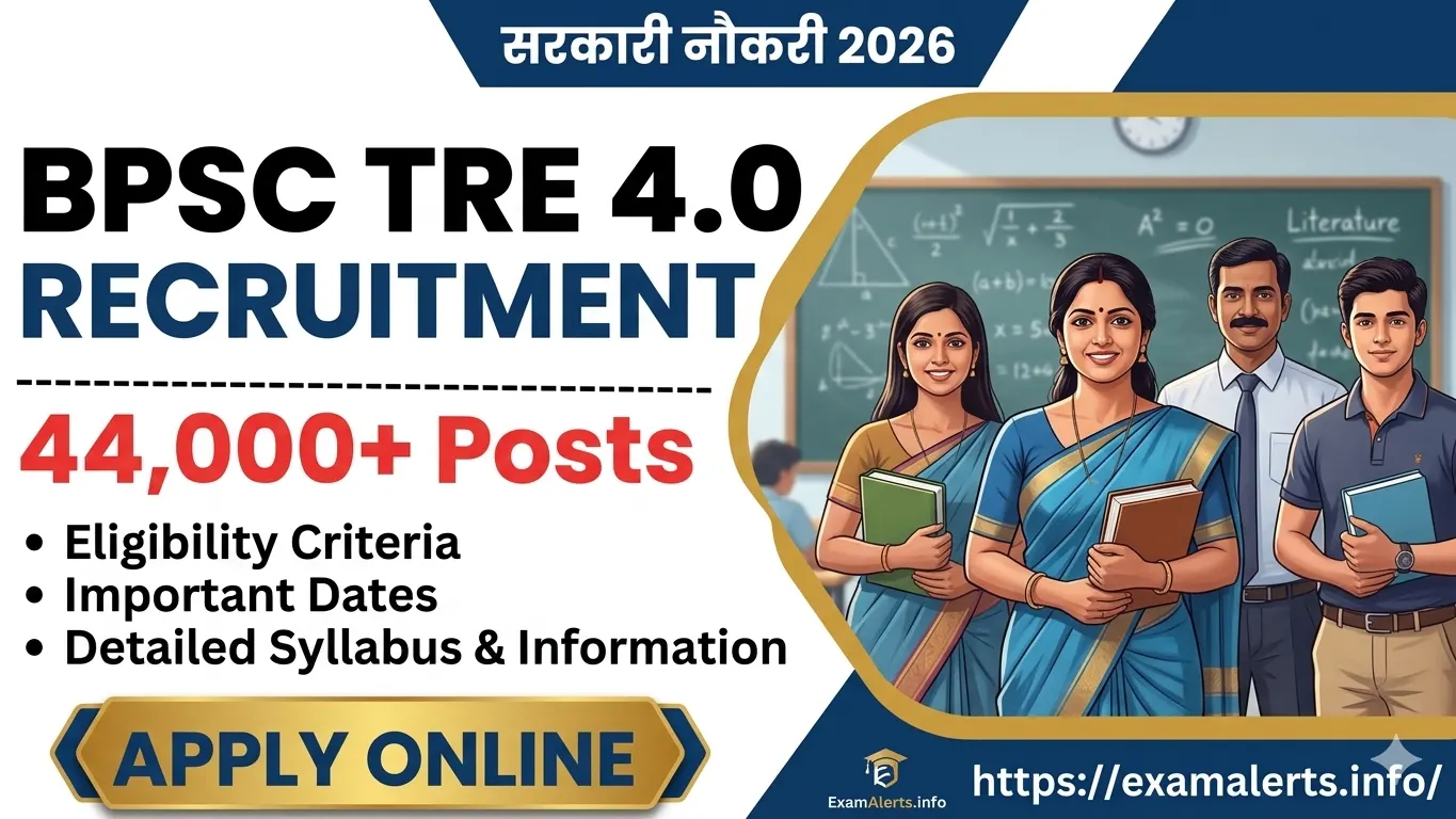 BPSC TRE 4.0 Teacher Recruitment 2026